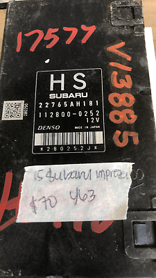 2015 Subaru Impreza ecm ecu computer 22765AH181 - Swan Auto