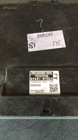 2015 Toyota Avalon power control management control 89681-07020 - Swan Auto