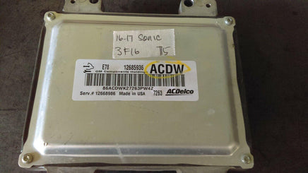 2016-2017 Chevrolet Sonic ecu ecm computer 12685936 **Tested** - Swan Auto