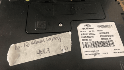 2016-2018 Subaru Legacy Telematics control module computer 86222AL01A - Swan Auto