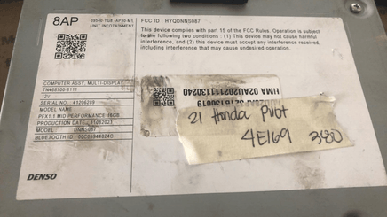 2017-2019 Alfa Romeo Stelvio Navigation radio receiver 52134413 - Swan Auto
