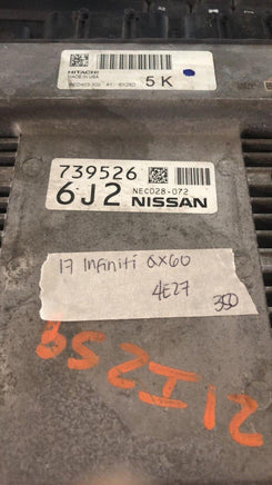 2017 Infiniti QX60 engine control module NEC028-072 - Swan Auto