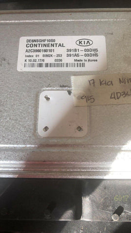2017 Kia Niro engine control module 391B1-03DH5 - Swan Auto