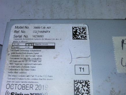 2019-2020 Acura RDX Satellite Radio Receiver 39800-TJB-A01 - Swan Auto