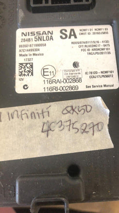 2019 Infiniti QX50 ecm ecu computer 284B15NL0A - Swan Auto
