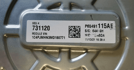 2020-2022 Jeep Wrangler ecu ecm computer 05150861AI - Swan Auto