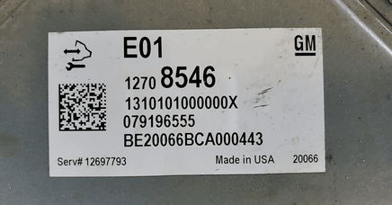 2020 Chevy or GMC pickup ecm ecu computer 12708546 - Swan Auto