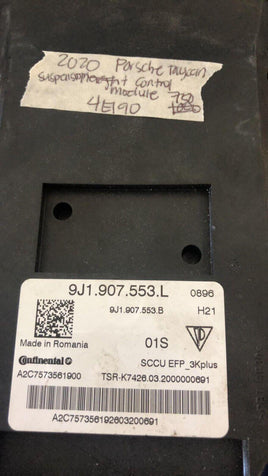 2020 Porsche Taycan suspension control module computer 9J1.907.553.L - Swan Auto
