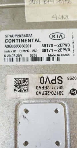 2021 Kia Seltos ecm ecu computer 39170-2EPV0 - Swan Auto