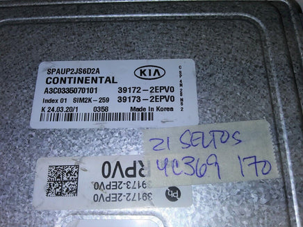 2021 Kia Seltos ecu ecm computer 39172-2EPV0 - Swan Auto