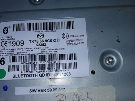 2021 Mazda CX-5 CX5 bluetooth blue tooth adapter module TK78 66 9C0 C - Swan Auto