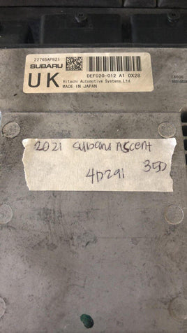2021 Subaru Ascent ecm ecu computer 22765AP821 - Swan Auto