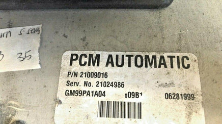 21009016 Saturn S-Series 2000-2002 pcm ecu ecm computer - Swan Auto