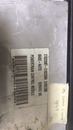 21023587 Saturn S-Series 1995 pcm ecu ecm computer - Swan Auto