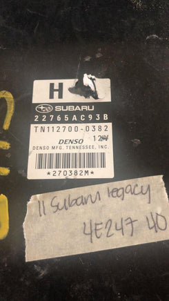 22765AC93B Subaru Legacy ecu ecm 2011 computer - Swan Auto