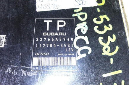22765AE740 ecu ecm computer 2013 Subaru Impreza - Swan Auto