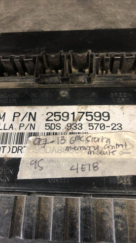 25917599 Chevy or GMC pickup 2007-2013 seat control module - Swan Auto