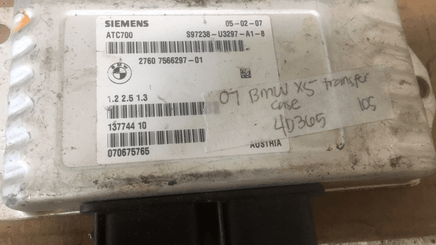 2760 7566297-01 BMW X5 2007 transfer case control module computer - Swan Auto