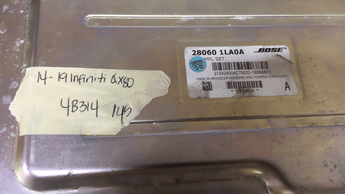 28060 1LA0A Infiniti QX80 Amplifier control module 2014-2019 **TESTED ...