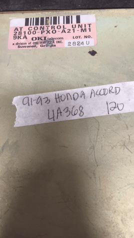28100-PX0-A21-M1 Honda Accord 1991-1993 ecm ecu computer - Swan Auto