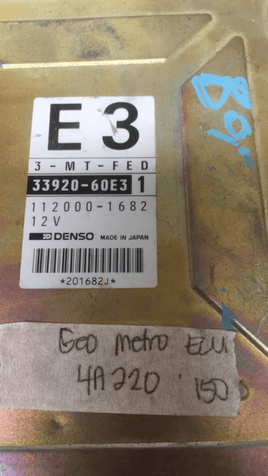 33920-60E31 Geo Metro ecm ecu computer - Swan Auto