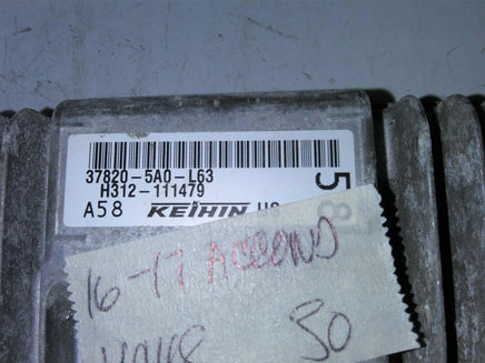 37820-5A0-L63 ecm ecu computer 2016-2017 Honda Accord - Swan Auto