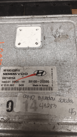 39100-2G330 Hyundai Sonata engine computer 2009-2010 - Swan Auto