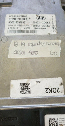39102-2GGK2 ecm ecu computer 2018-2019 Hyundai Sonata - Swan Auto
