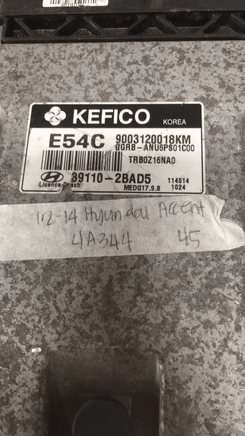 39110-2BAD5 ecm ecu computer 2012-2014 Hyundai Accent - Swan Auto
