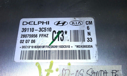 39110-3C510 Hyundai Santa Fe 2007-2009 ecm ecu computer - Swan Auto