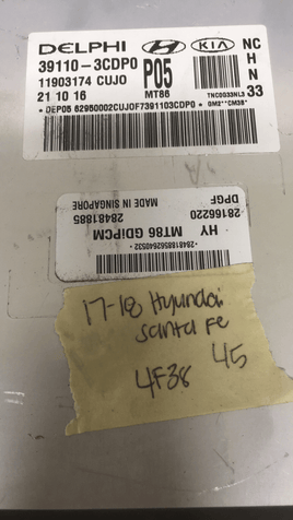 39110-3CDP0 Hyundai Santa Fe 2017-2018 ecm ecu computer - Swan Auto