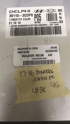 39110-3CDP0 Hyundai Santa Fe 2017-2018 ecm ecu computer - Swan Auto