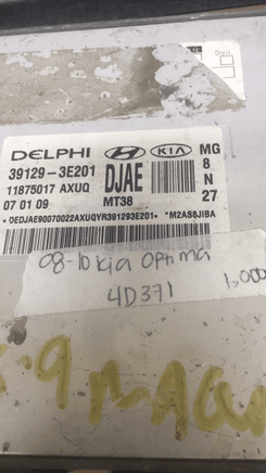 39129-3E201 ecm ecu computer 2008-2010 Kia Optima - Swan Auto