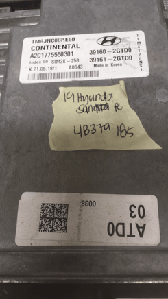 39160-2GTD0 Hyundai Santa Fe ecm ecu computer 39130-2GAG2 - Swan Auto