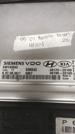 39170-23130 ecm ecu computer 2005-2007 Hyundai Tucson - Swan Auto