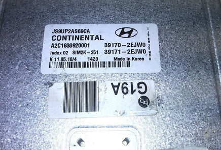 39170-2EJW0 ecm ecu computer 2019 Hyundai Veloster - Swan Auto