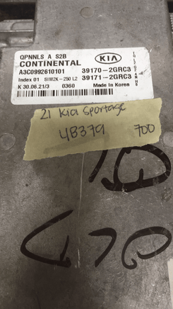 39170-2GRC3 Kia Sportage 2021 ecm ecu computer - Swan Auto