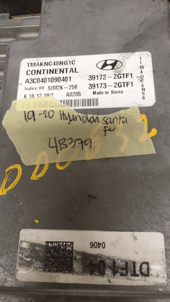 39172-2GTF1 Hyundai Santa Fe ecm ecu computer 2019-2020 - Swan Auto