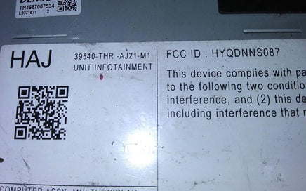 39540-THR-AJ21-M1 Satellite Radio Receiver 2021-2022 Honda Odyssey - Swan Auto