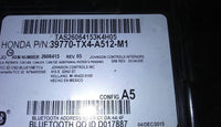 39770-TX4-A512-M1 bluetooth blue tooth module 2016-2017 Acura MDX - Swan Auto