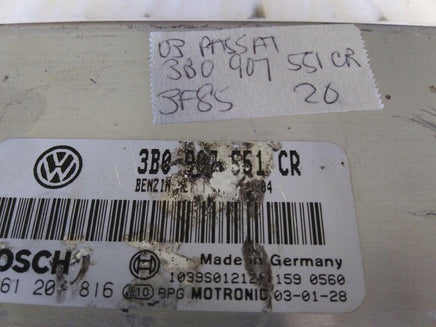 3B0 907 551 CR ecm ecu computer 2003 Volkswagen Passat - Swan Auto