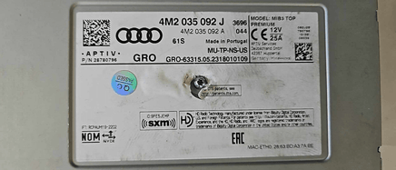 4M2 035 092 J Audi A8 or S8 2021-2023 radio receiver control module - Swan Auto
