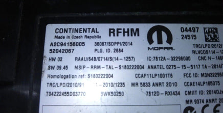 52042067 tire pressure monitor module 2016 Fiat 500 - Swan Auto