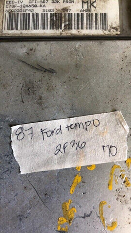 1987 Ford Tempo ecm ecu computer E73F-12A650-KA - Swan Auto