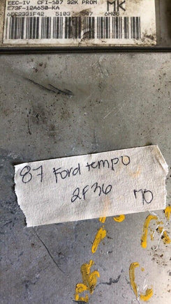 1987 Ford Tempo ecm ecu computer E73F-12A650-KA - Swan Auto