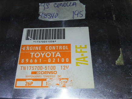 1993 Toyota Corolla ecu ecm compute 89661-02100 - Swan Auto
