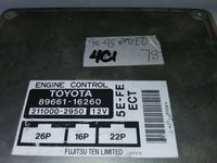 1994-1995 Toyota Paseo ecu ecm computer 89661-16260 - Swan Auto