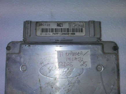1991 Ford Explorer or Mazda Navajo ecm ecu computer F07F-12A650-ABB - Swan Auto