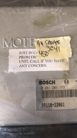 1994 Hyundai Scoupe ecm ecu computer 39110-22061 reman - Swan Auto