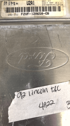 1992 Lincoln Continental ecm ecu F2VF-12A650-CB - Swan Auto
